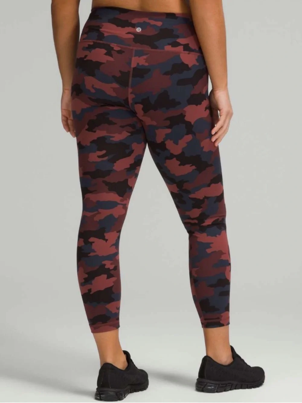 Lululemon Wunder Train High-Rise Tight 25” Heritage 365 Camo Smoky Red Night 4